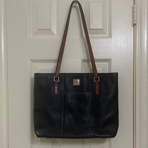 Dooney & Bourke Black and Brown Tote
